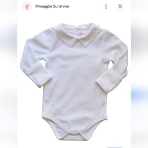 White Collared Onesie